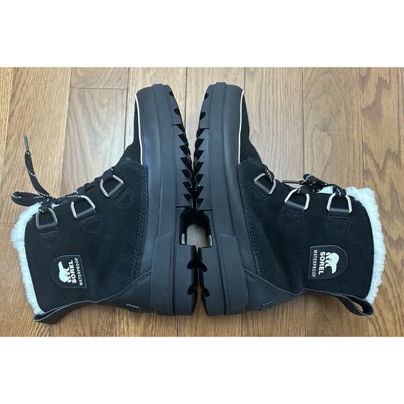 NEW Sorel Tivoli IV Waterproof Winter Leather Boot Black Women's Size 10.5 - Picture 6 of 10